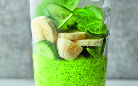 Smoothie bananowo-szpinakowe